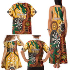 Darts Australia NAIDOC Week 2026 Personalised Family Matching Tank Maxi Dress and Hawaiian Shirt 50 Years Deadly Eucalyptus Indigenous Art