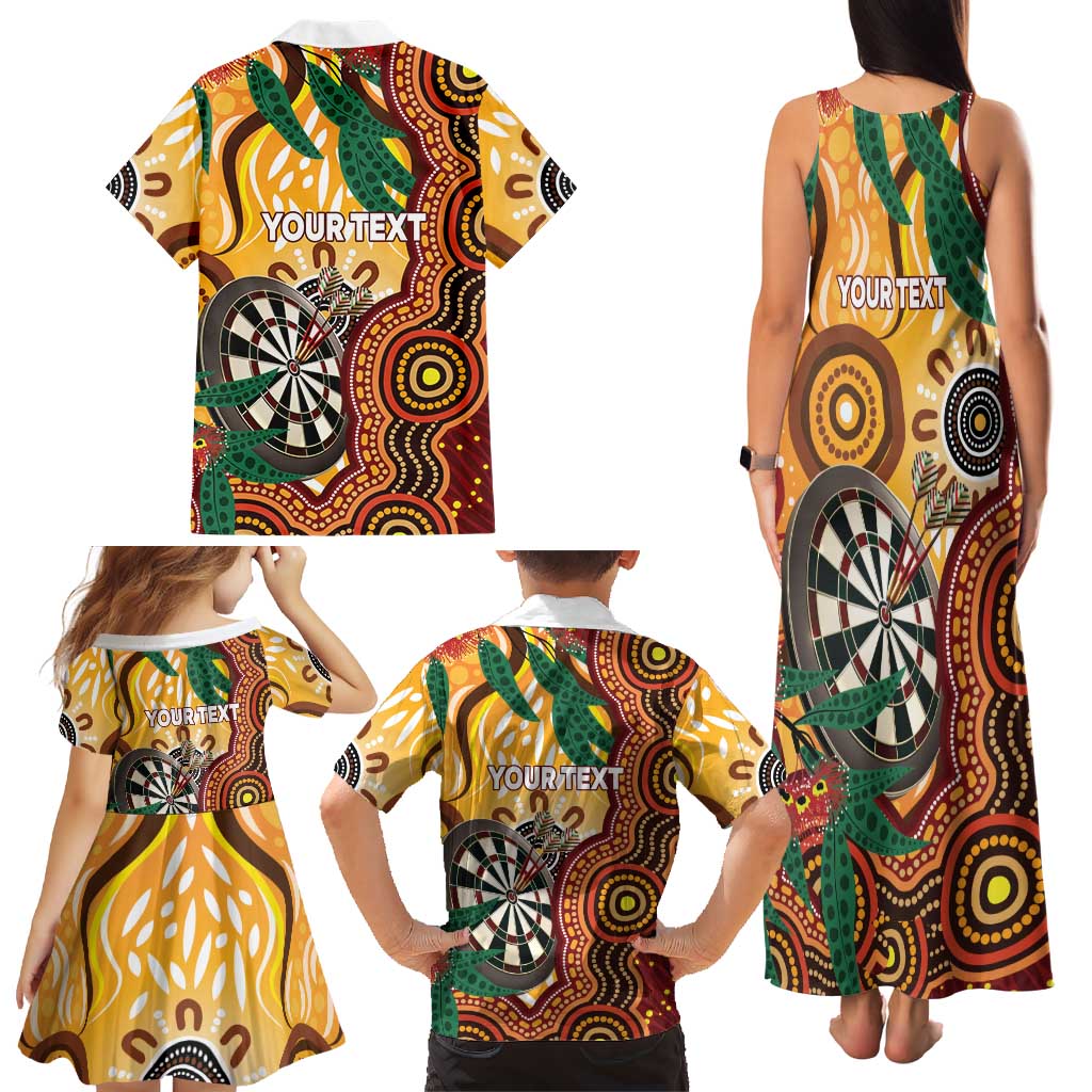 Darts Australia NAIDOC Week 2026 Personalised Family Matching Tank Maxi Dress and Hawaiian Shirt 50 Years Deadly Eucalyptus Indigenous Art