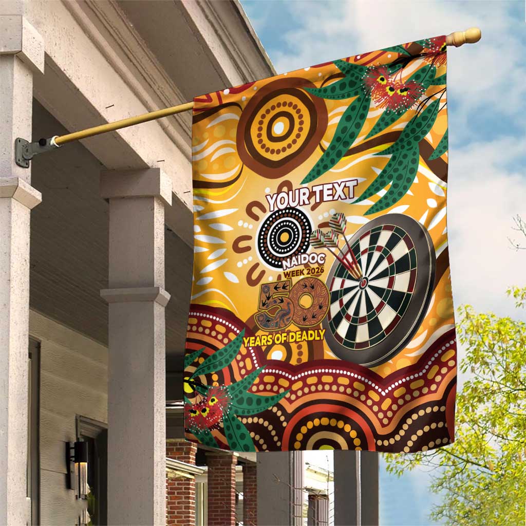Darts Australia NAIDOC Week 2026 Personalised Garden Flag 50 Years Deadly Eucalyptus Indigenous Art