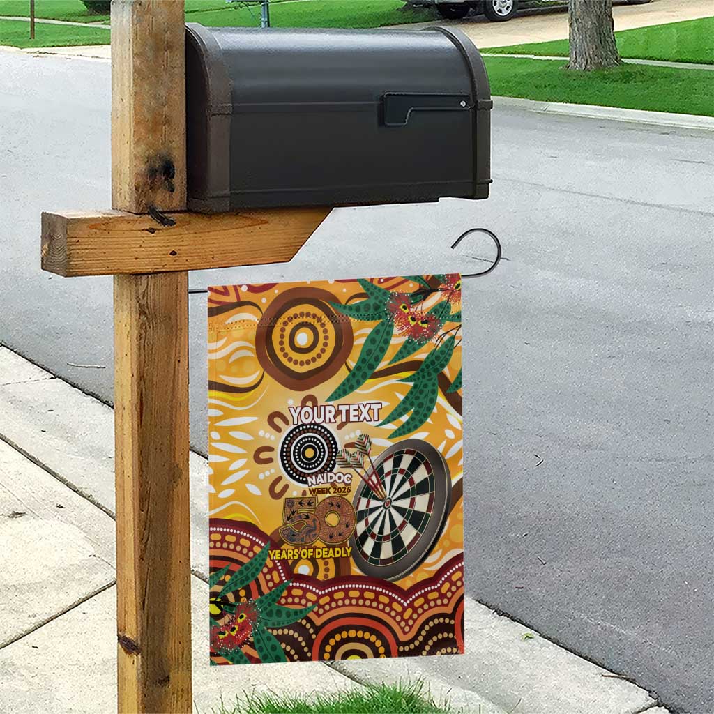 Darts Australia NAIDOC Week 2026 Personalised Garden Flag 50 Years Deadly Eucalyptus Indigenous Art
