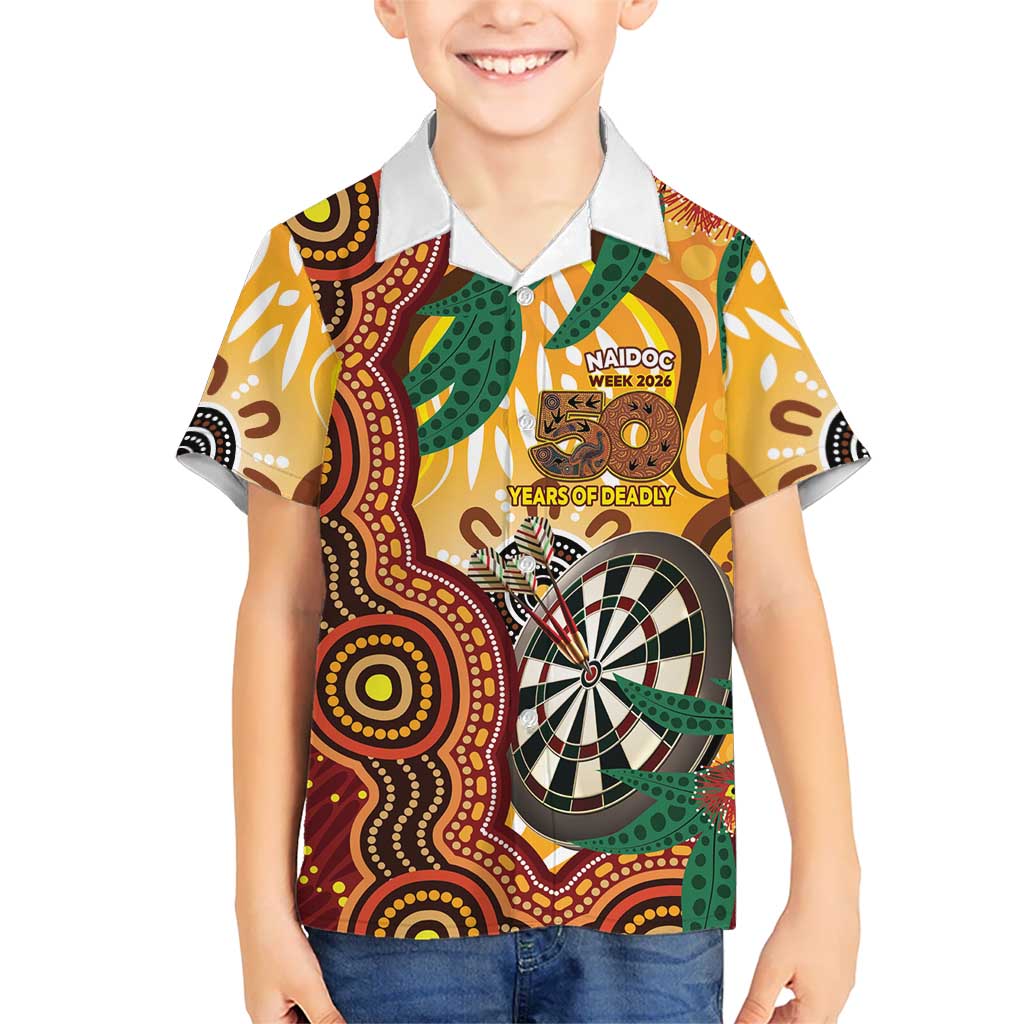 Darts Australia NAIDOC Week 2026 Personalised Hawaiian Shirt 50 Years Deadly Eucalyptus Indigenous Art