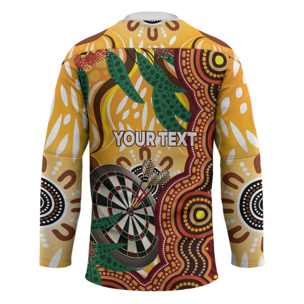 Darts Australia NAIDOC Week 2026 Personalised Hockey Jersey 50 Years Deadly Eucalyptus Indigenous Art