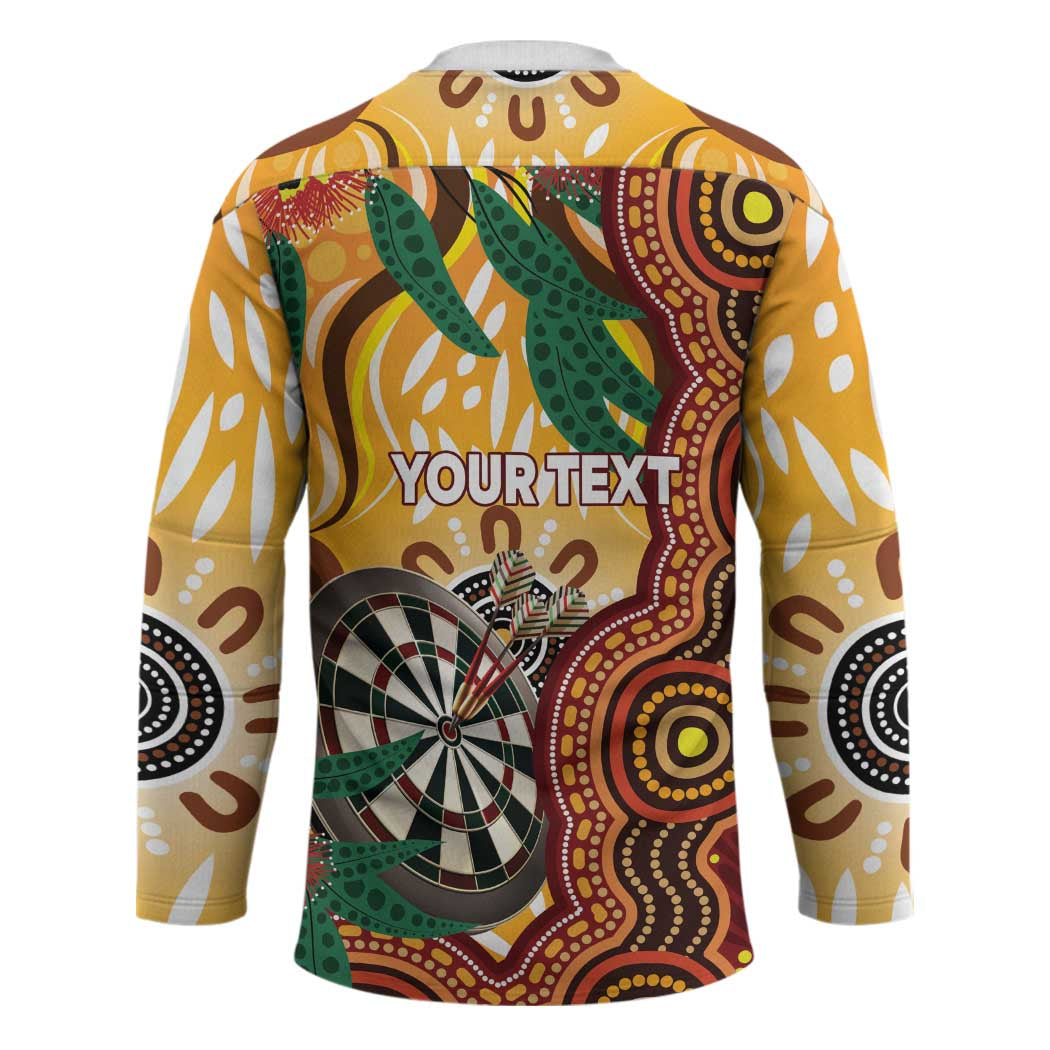 Darts Australia NAIDOC Week 2026 Personalised Hockey Jersey 50 Years Deadly Eucalyptus Indigenous Art