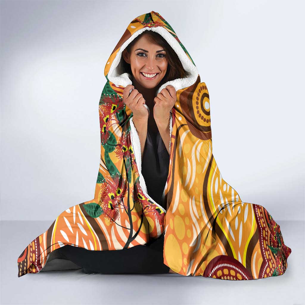 Darts Australia NAIDOC Week 2026 Personalised Hooded Blanket 50 Years Deadly Eucalyptus Indigenous Art
