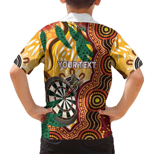 Darts Australia NAIDOC Week 2026 Personalised Kid Hawaiian Shirt 50 Years Deadly Eucalyptus Indigenous Art