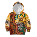 Darts Australia NAIDOC Week 2026 Personalised Kid Hoodie 50 Years Deadly Eucalyptus Indigenous Art