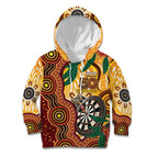 Darts Australia NAIDOC Week 2026 Personalised Kid Hoodie 50 Years Deadly Eucalyptus Indigenous Art
