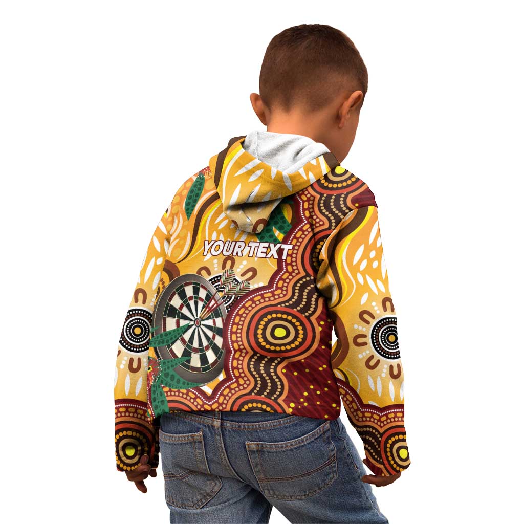 Darts Australia NAIDOC Week 2026 Personalised Kid Hoodie 50 Years Deadly Eucalyptus Indigenous Art