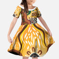 Darts Australia NAIDOC Week 2026 Personalised Kid Short Sleeve Dress 50 Years Deadly Eucalyptus Indigenous Art