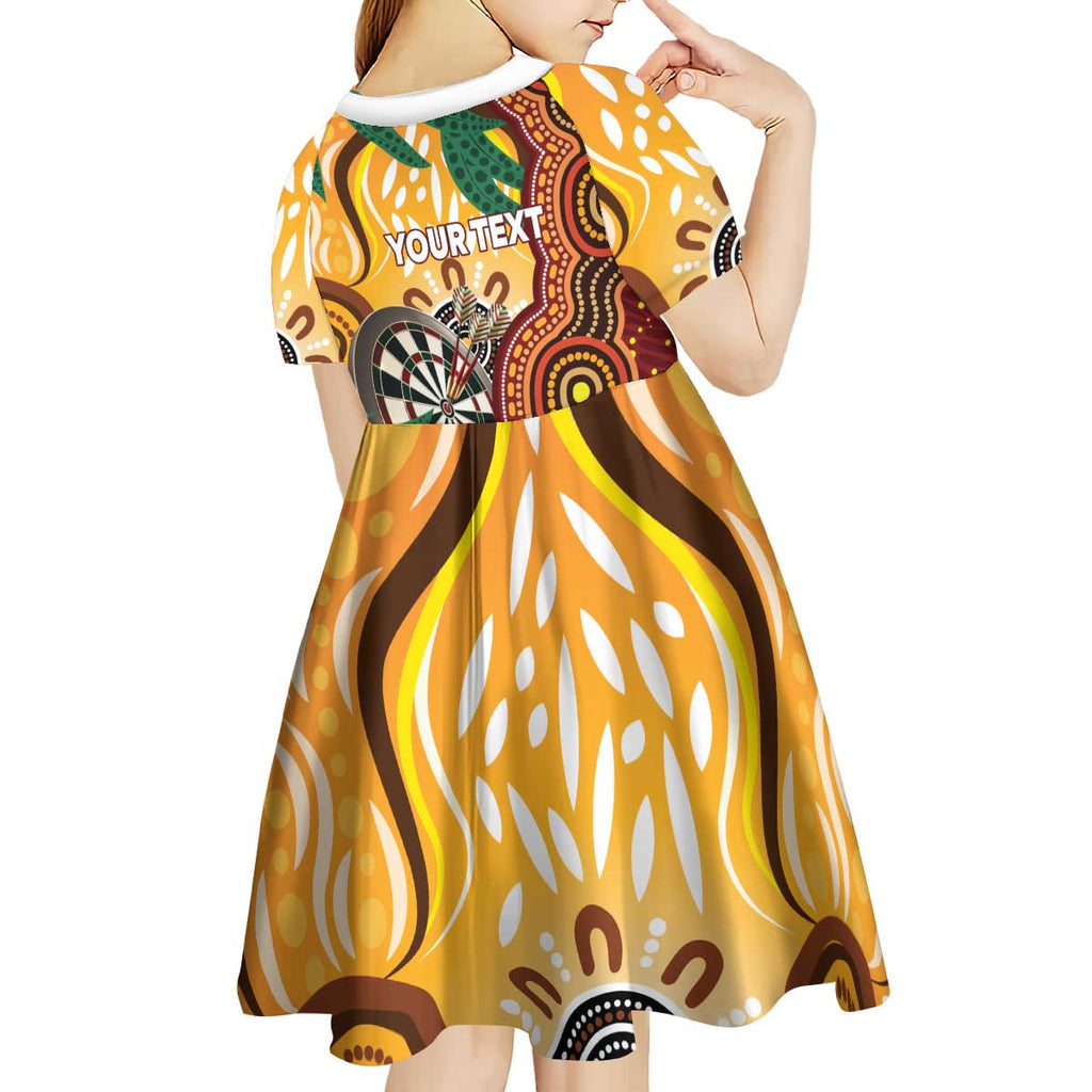 Darts Australia NAIDOC Week 2026 Personalised Kid Short Sleeve Dress 50 Years Deadly Eucalyptus Indigenous Art