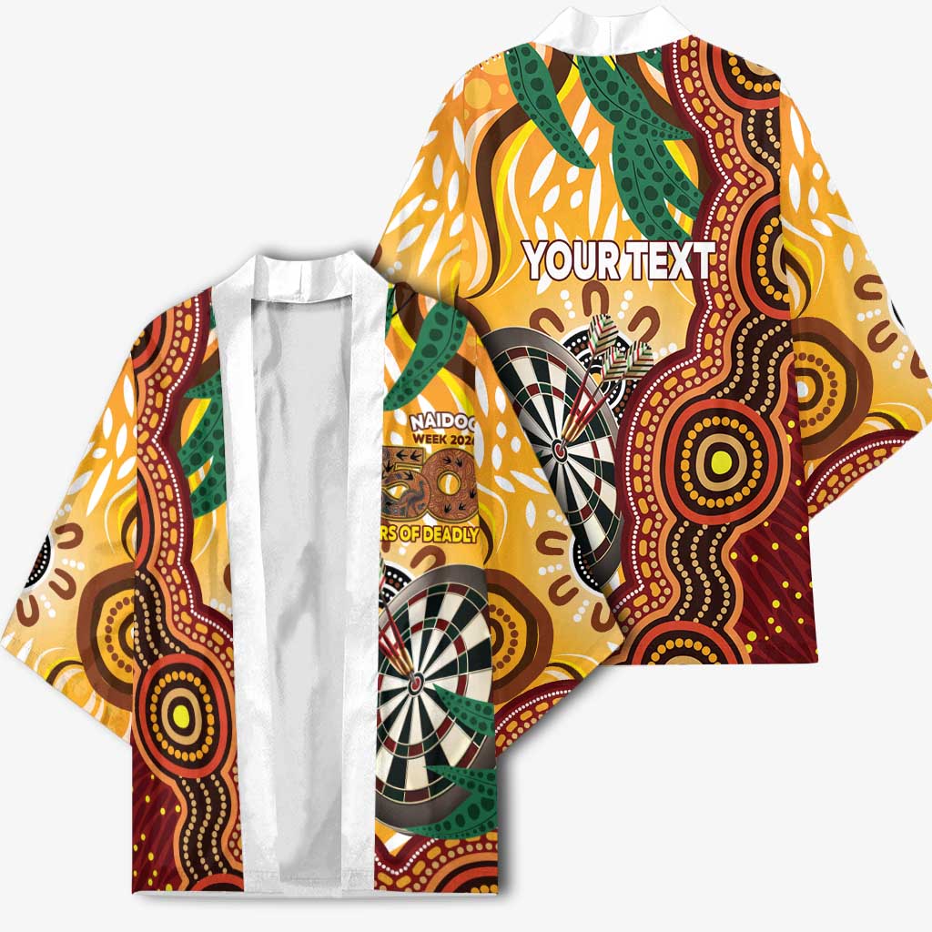 Darts Australia NAIDOC Week 2026 Personalised Kimono 50 Years Deadly Eucalyptus Indigenous Art