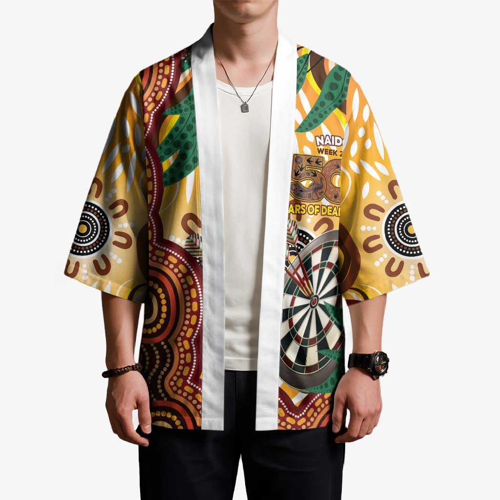 Darts Australia NAIDOC Week 2026 Personalised Kimono 50 Years Deadly Eucalyptus Indigenous Art