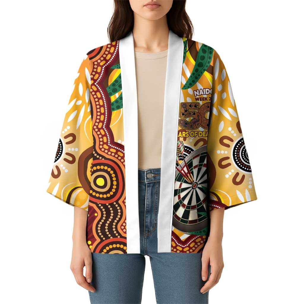 Darts Australia NAIDOC Week 2026 Personalised Kimono 50 Years Deadly Eucalyptus Indigenous Art