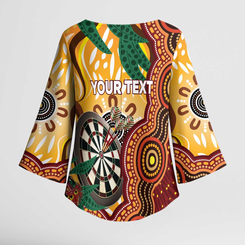 Darts Australia NAIDOC Week 2026 Personalised Kimono Sleeve Blouse 50 Years Deadly Eucalyptus Indigenous Art