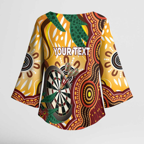 Darts Australia NAIDOC Week 2026 Personalised Kimono Sleeve Blouse 50 Years Deadly Eucalyptus Indigenous Art