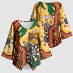 Darts Australia NAIDOC Week 2026 Personalised Kimono Sleeve Blouse 50 Years Deadly Eucalyptus Indigenous Art