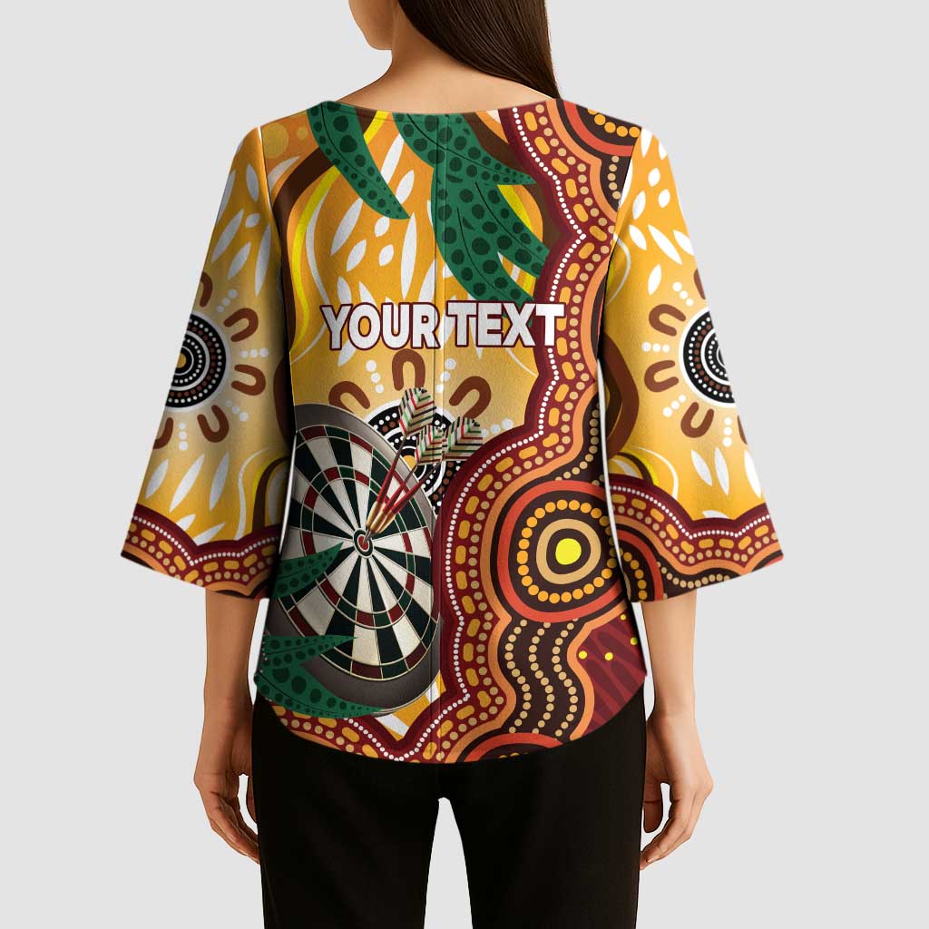 Darts Australia NAIDOC Week 2026 Personalised Kimono Sleeve Blouse 50 Years Deadly Eucalyptus Indigenous Art