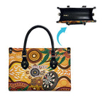 Darts Australia NAIDOC Week 2026 Personalised Leather Bag 50 Years Deadly Eucalyptus Indigenous Art