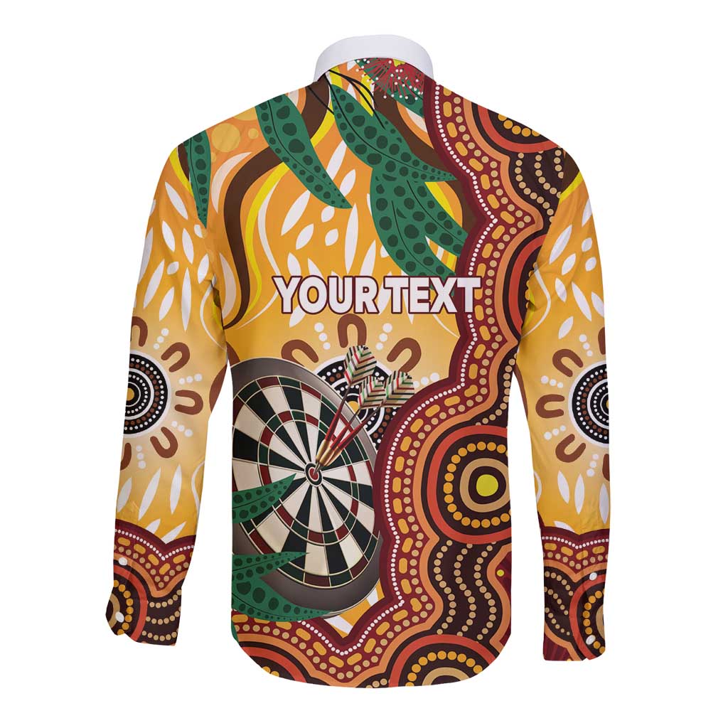 Darts Australia NAIDOC Week 2026 Personalised Long Sleeve Button Shirt 50 Years Deadly Eucalyptus Indigenous Art