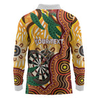 Darts Australia NAIDOC Week 2026 Personalised Long Sleeve Polo Shirt 50 Years Deadly Eucalyptus Indigenous Art