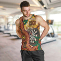 Darts Australia NAIDOC Week 2026 Personalised Men Tank Top 50 Years Deadly Eucalyptus Indigenous Art