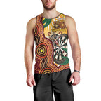 Darts Australia NAIDOC Week 2026 Personalised Men Tank Top 50 Years Deadly Eucalyptus Indigenous Art