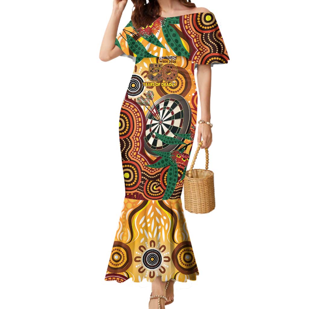 Darts Australia NAIDOC Week 2026 Personalised Mermaid Dress 50 Years Deadly Eucalyptus Indigenous Art