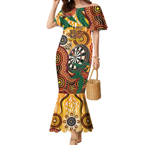 Darts Australia NAIDOC Week 2026 Personalised Mermaid Dress 50 Years Deadly Eucalyptus Indigenous Art