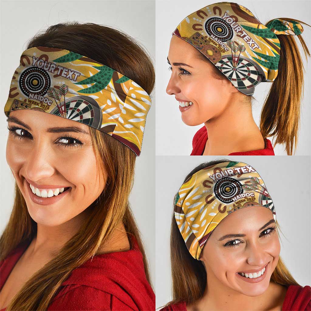 Darts Australia NAIDOC Week 2026 Personalised Neck Gaiter 50 Years Deadly Eucalyptus Indigenous Art
