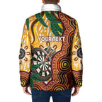Darts Australia NAIDOC Week 2026 Personalised Padded Jacket 50 Years Deadly Eucalyptus Indigenous Art