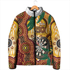 Darts Australia NAIDOC Week 2026 Personalised Padded Jacket 50 Years Deadly Eucalyptus Indigenous Art