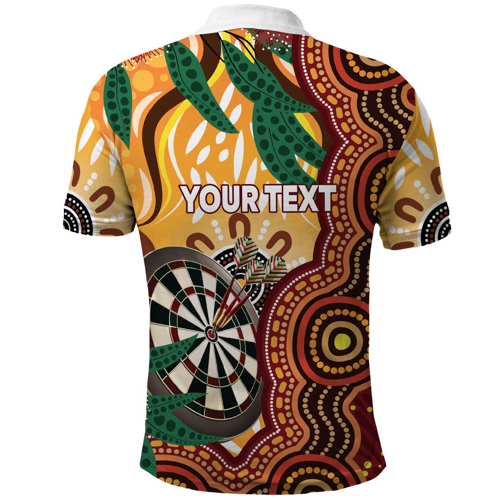 Darts Australia NAIDOC Week 2026 Personalised Polo Shirt 50 Years Deadly Eucalyptus Indigenous Art