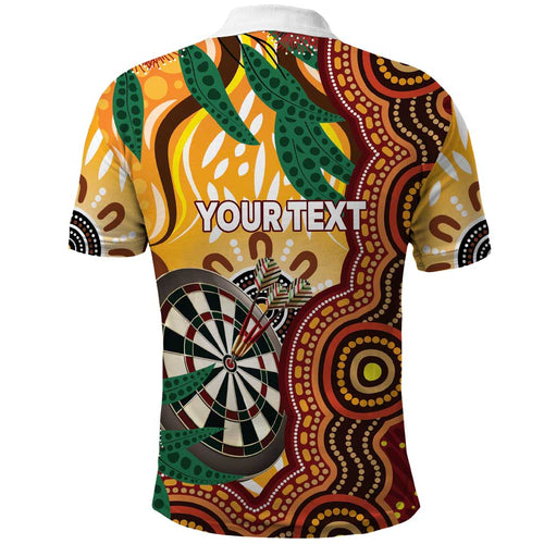 Darts Australia NAIDOC Week 2026 Personalised Polo Shirt 50 Years Deadly Eucalyptus Indigenous Art
