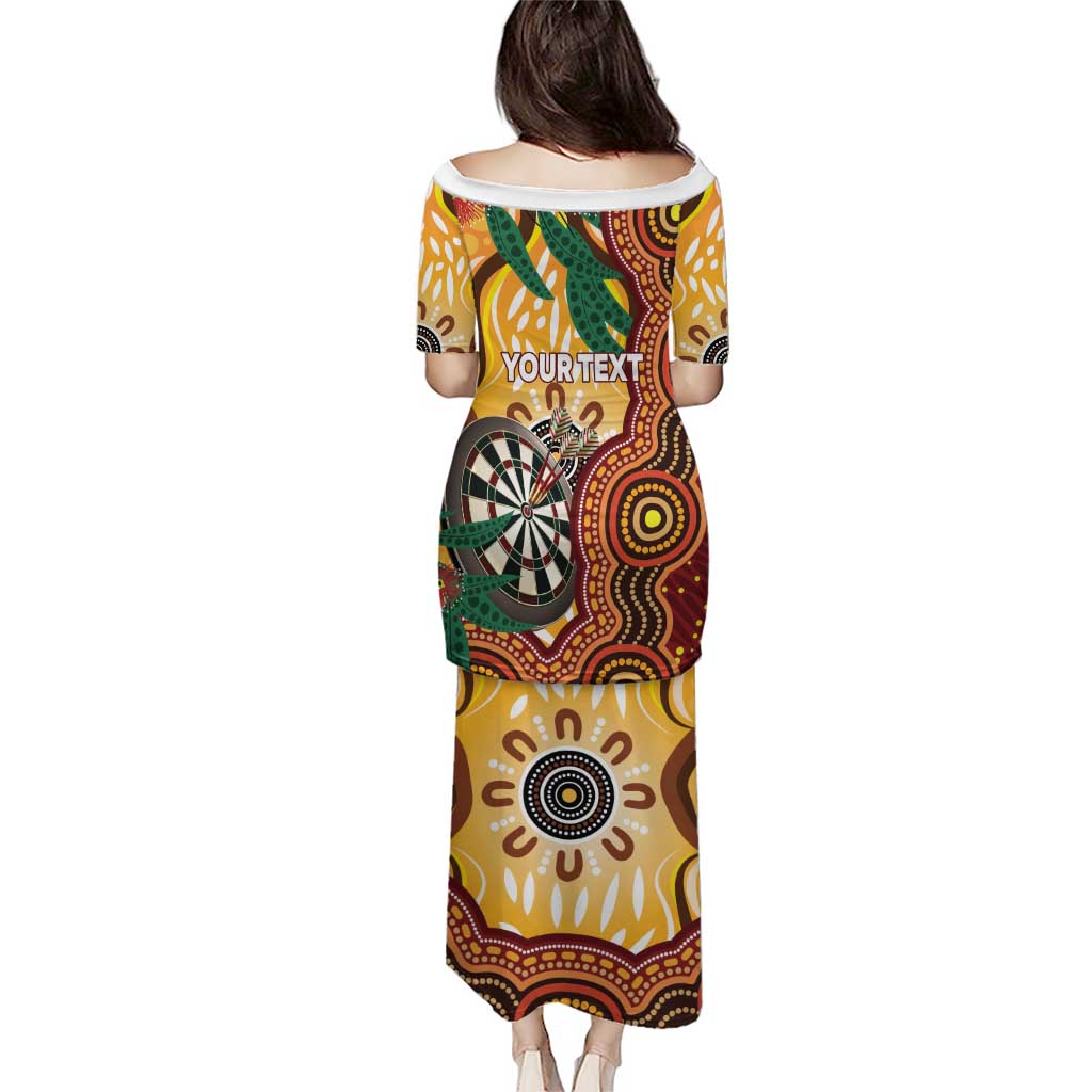 Darts Australia NAIDOC Week 2026 Personalised Puletasi 50 Years Deadly Eucalyptus Indigenous Art