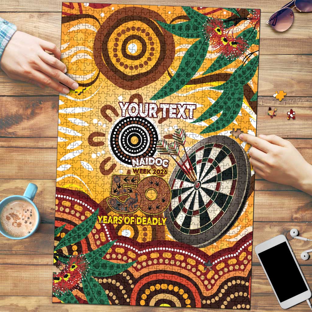 Darts Australia NAIDOC Week 2026 Personalised Puzzle 50 Years Deadly Eucalyptus Indigenous Art
