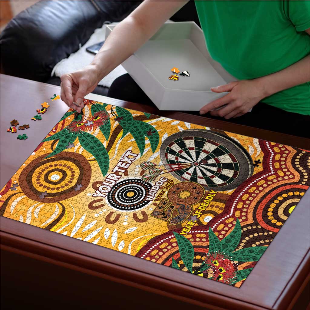 Darts Australia NAIDOC Week 2026 Personalised Puzzle 50 Years Deadly Eucalyptus Indigenous Art