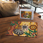 Darts Australia NAIDOC Week 2026 Personalised Puzzle 50 Years Deadly Eucalyptus Indigenous Art