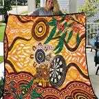 Darts Australia NAIDOC Week 2026 Personalised Quilt 50 Years Deadly Eucalyptus Indigenous Art