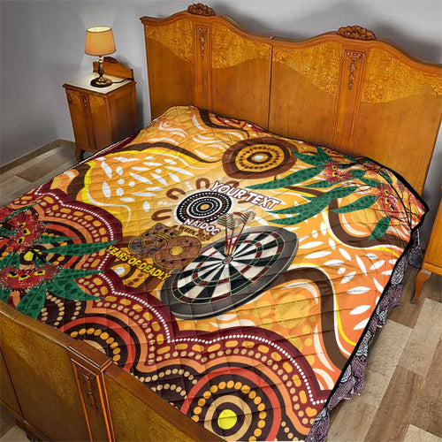 Darts Australia NAIDOC Week 2026 Personalised Quilt 50 Years Deadly Eucalyptus Indigenous Art