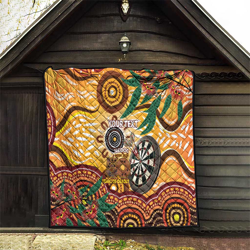 Darts Australia NAIDOC Week 2026 Personalised Quilt 50 Years Deadly Eucalyptus Indigenous Art