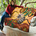 Darts Australia NAIDOC Week 2026 Personalised Quilt 50 Years Deadly Eucalyptus Indigenous Art