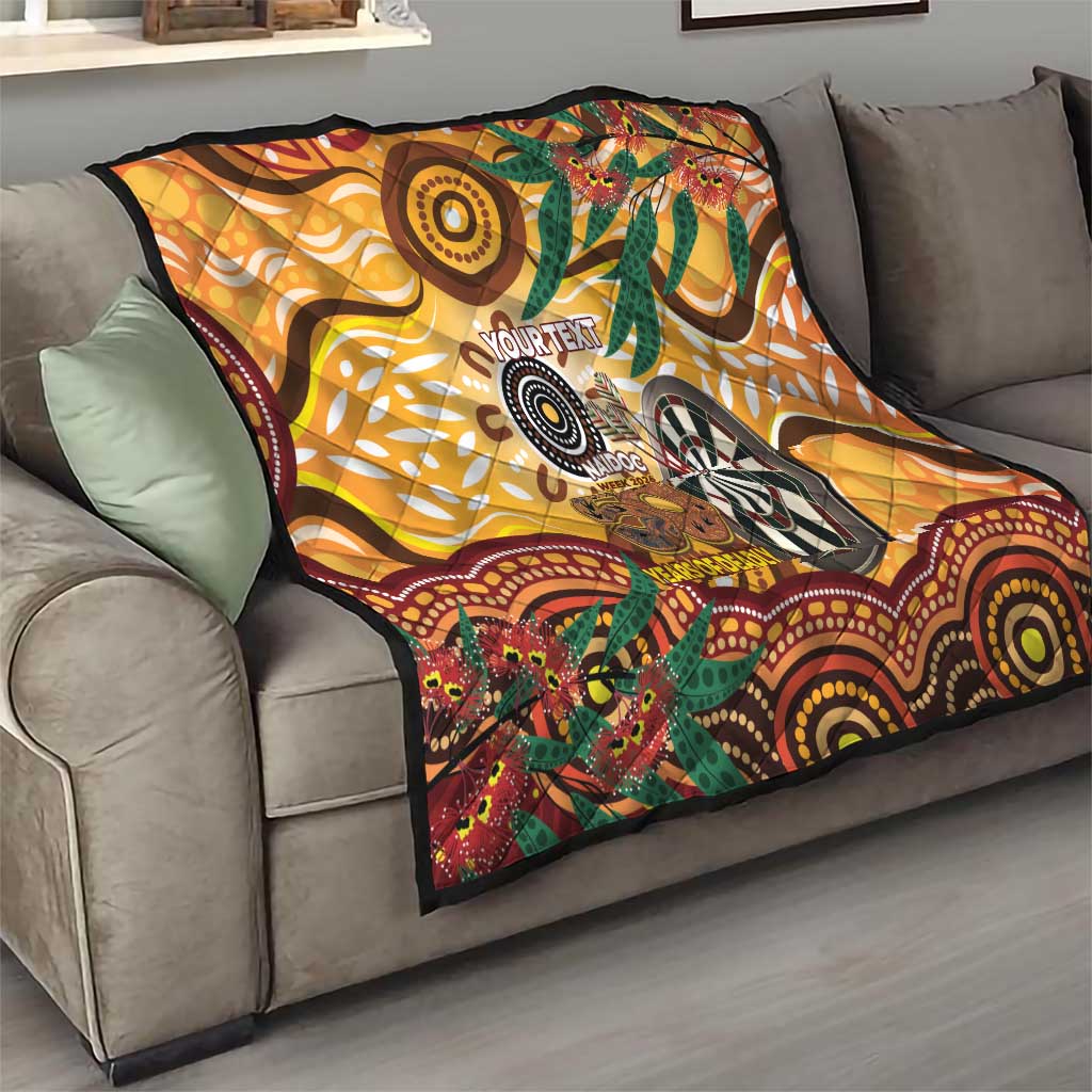 Darts Australia NAIDOC Week 2026 Personalised Quilt 50 Years Deadly Eucalyptus Indigenous Art