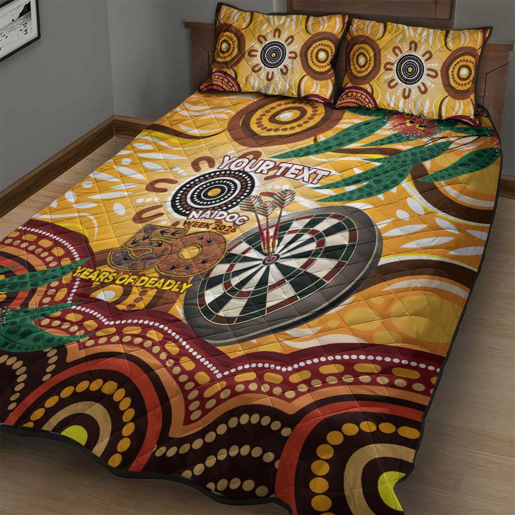 Darts Australia NAIDOC Week 2026 Personalised Quilt Bed Set 50 Years Deadly Eucalyptus Indigenous Art