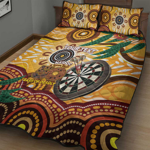 Darts Australia NAIDOC Week 2026 Personalised Quilt Bed Set 50 Years Deadly Eucalyptus Indigenous Art