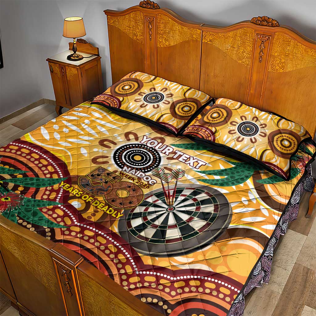 Darts Australia NAIDOC Week 2026 Personalised Quilt Bed Set 50 Years Deadly Eucalyptus Indigenous Art