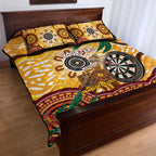 Darts Australia NAIDOC Week 2026 Personalised Quilt Bed Set 50 Years Deadly Eucalyptus Indigenous Art