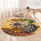 Darts Australia NAIDOC Week 2026 Personalised Round Carpet 50 Years Deadly Eucalyptus Indigenous Art