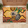 Darts Australia NAIDOC Week 2026 Personalised Rubber Doormat 50 Years Deadly Eucalyptus Indigenous Art