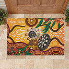 Darts Australia NAIDOC Week 2026 Personalised Rubber Doormat 50 Years Deadly Eucalyptus Indigenous Art