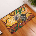 Darts Australia NAIDOC Week 2026 Personalised Rubber Doormat 50 Years Deadly Eucalyptus Indigenous Art